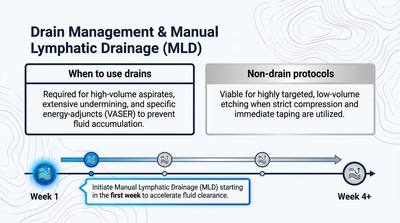Drains and Manual Lymphatic Drainage After Liposuction
