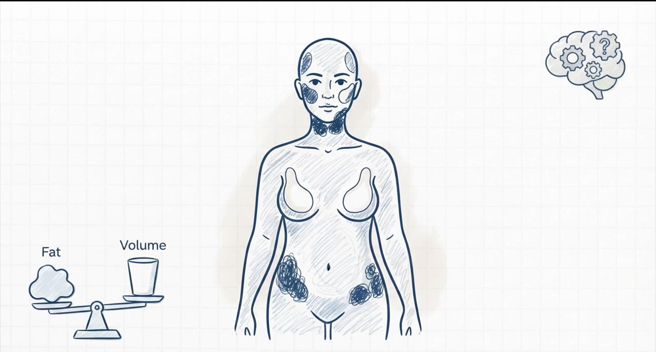 Frame from our post-GLP-1 body contouring video guide illustrating preservation of natural anatomy and volume